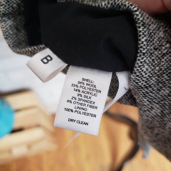 Loft Gray & Black Wool Silk Blend Career dRESS - Picture 6 of 6